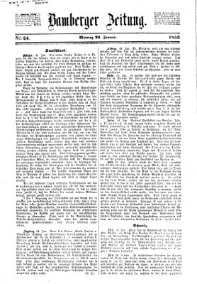 Bamberger Zeitung Montag 24. Januar 1853
