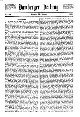 Bamberger Zeitung Sonntag 30. Januar 1853