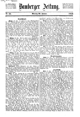Bamberger Zeitung Montag 31. Januar 1853