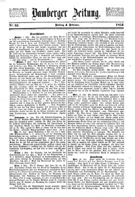 Bamberger Zeitung Freitag 4. Februar 1853