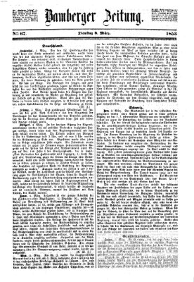 Bamberger Zeitung Dienstag 8. März 1853