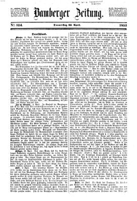 Bamberger Zeitung Donnerstag 14. April 1853