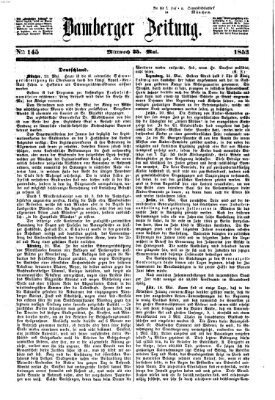 Bamberger Zeitung Mittwoch 25. Mai 1853