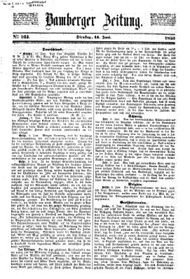 Bamberger Zeitung Dienstag 14. Juni 1853