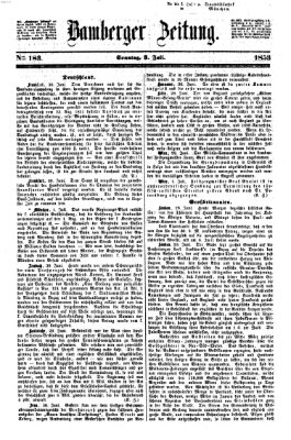 Bamberger Zeitung Sonntag 3. Juli 1853