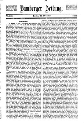 Bamberger Zeitung Freitag 25. November 1853