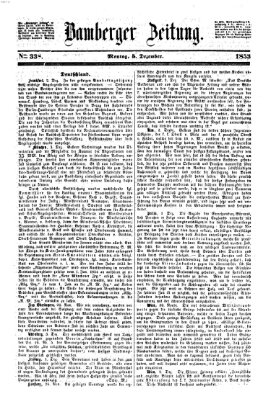Bamberger Zeitung Montag 5. Dezember 1853