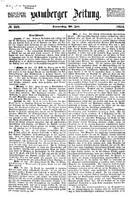 Bamberger Zeitung Donnerstag 20. Juli 1854