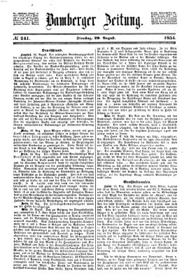 Bamberger Zeitung Dienstag 29. August 1854