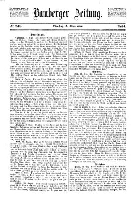 Bamberger Zeitung Dienstag 5. September 1854