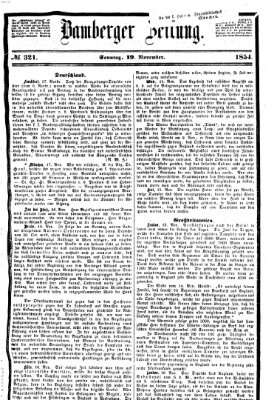 Bamberger Zeitung Sonntag 19. November 1854