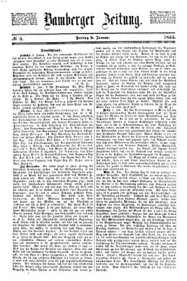 Bamberger Zeitung Freitag 5. Januar 1855