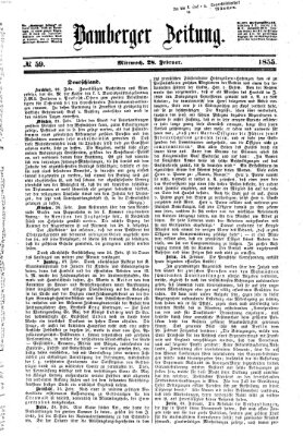 Bamberger Zeitung Mittwoch 28. Februar 1855