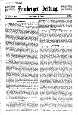 Bamberger Zeitung Donnerstag 7. Juni 1855