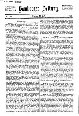 Bamberger Zeitung Freitag 13. Juli 1855