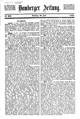 Bamberger Zeitung Samstag 21. Juli 1855