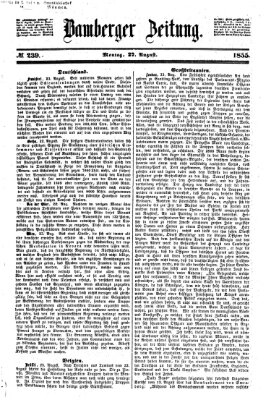 Bamberger Zeitung Montag 27. August 1855