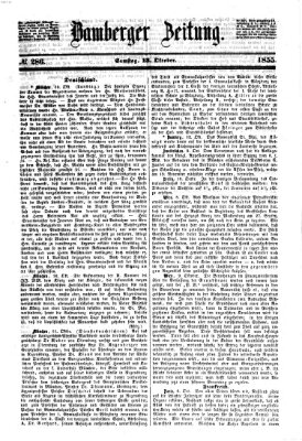 Bamberger Zeitung Samstag 13. Oktober 1855