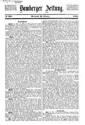 Bamberger Zeitung Mittwoch 24. Oktober 1855
