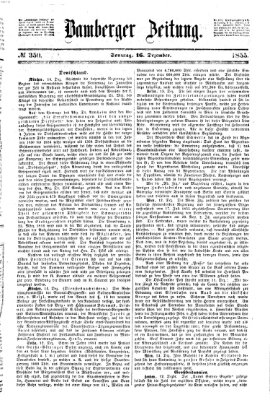 Bamberger Zeitung Sonntag 16. Dezember 1855
