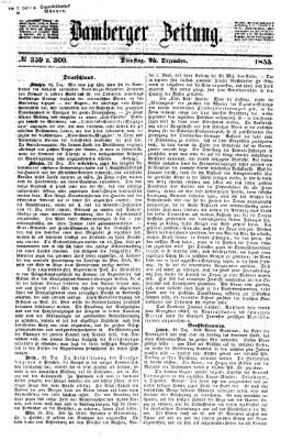 Bamberger Zeitung Dienstag 25. Dezember 1855
