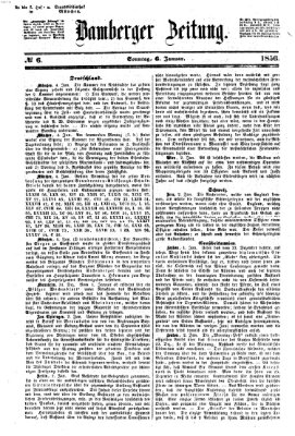 Bamberger Zeitung Sonntag 6. Januar 1856