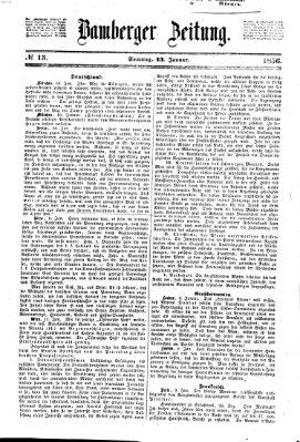 Bamberger Zeitung Sonntag 13. Januar 1856