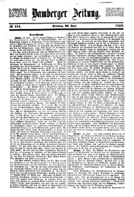 Bamberger Zeitung Sonntag 22. Juni 1856