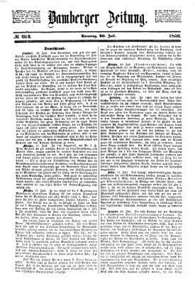 Bamberger Zeitung Sonntag 20. Juli 1856