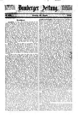 Bamberger Zeitung Samstag 16. August 1856