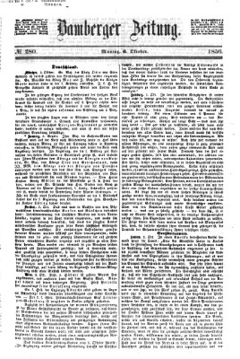 Bamberger Zeitung Montag 6. Oktober 1856