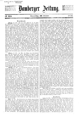 Bamberger Zeitung Donnerstag 30. Oktober 1856