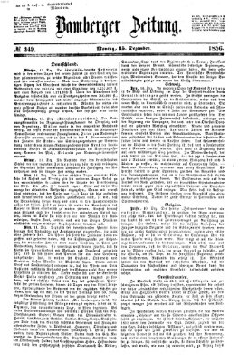 Bamberger Zeitung Montag 15. Dezember 1856