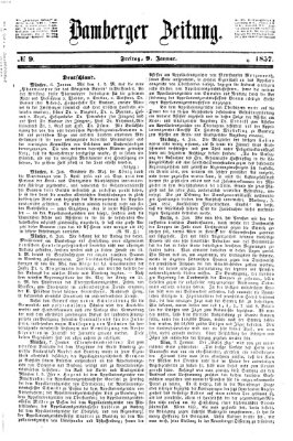 Bamberger Zeitung Freitag 9. Januar 1857