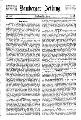 Bamberger Zeitung Dienstag 16. Juni 1857