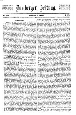 Bamberger Zeitung Sonntag 2. August 1857