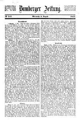 Bamberger Zeitung Mittwoch 5. August 1857