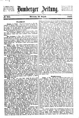 Bamberger Zeitung Mittwoch 12. August 1857