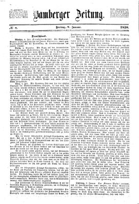 Bamberger Zeitung Freitag 8. Januar 1858