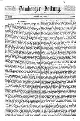 Bamberger Zeitung Freitag 30. April 1858