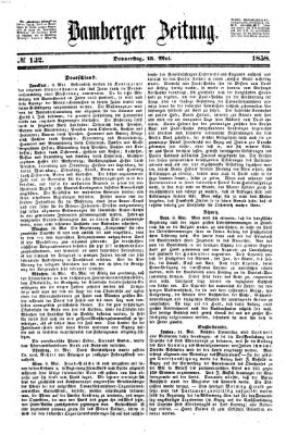 Bamberger Zeitung Donnerstag 13. Mai 1858