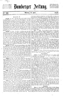 Bamberger Zeitung Montag 21. Juni 1858