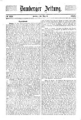 Bamberger Zeitung Freitag 20. August 1858