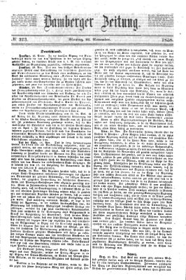 Bamberger Zeitung Montag 22. November 1858