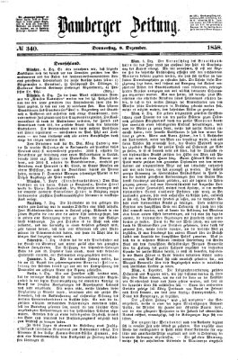 Bamberger Zeitung Donnerstag 9. Dezember 1858
