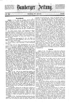 Bamberger Zeitung Samstag 29. Januar 1859