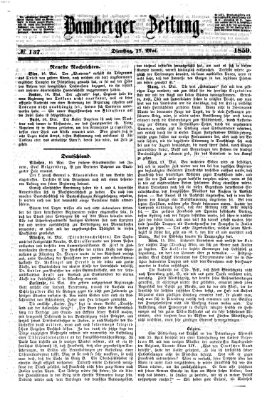 Bamberger Zeitung Dienstag 17. Mai 1859