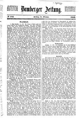 Bamberger Zeitung Freitag 14. Oktober 1859