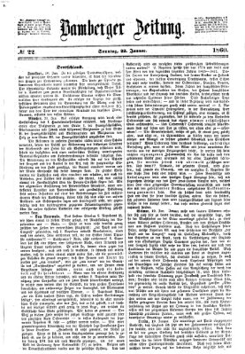 Bamberger Zeitung Sonntag 22. Januar 1860