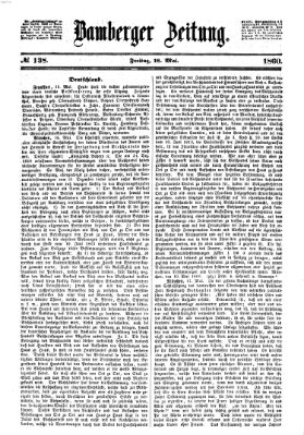 Bamberger Zeitung Freitag 18. Mai 1860